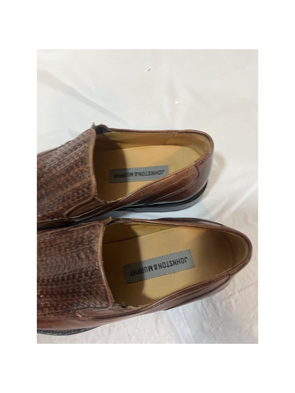 Johnston & Murphy Driver Woven Slip On Loafer size 8 M Brown - Picture 3 of 15